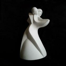 abstracte sculptuur - dansend paar -