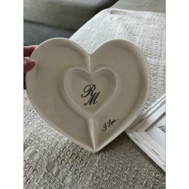 Riviera Maison hearts schaal en happy birthday bordje