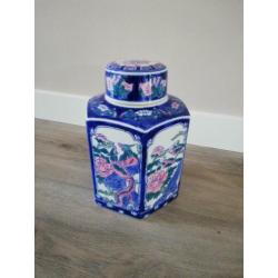 Chinese pot met mooi vogelmotief