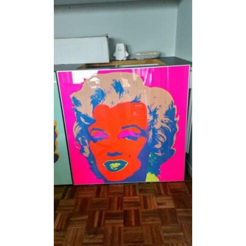 3x Marilyn Monroe - Andy Warhol ingekaderd