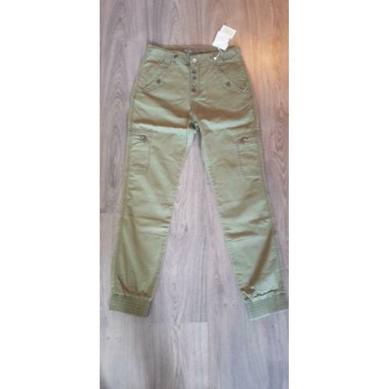 Nieuwe Geisha leger groene broek maat 170