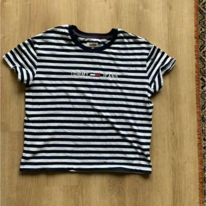 T-shirt Tommy Jeans Hilfiger maat XS nieuw blauw wit streep