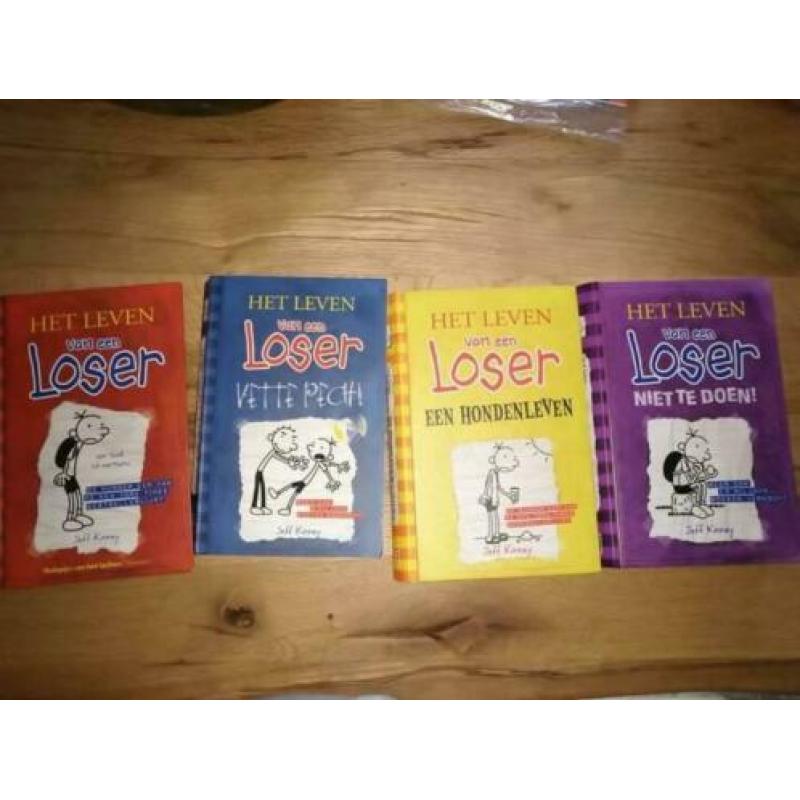 Het leven van een loser Jeff Kinney deel 1,2,4,5