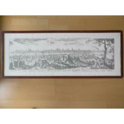 Oude prints van oud stadsgezichten Praag & Constantinopel