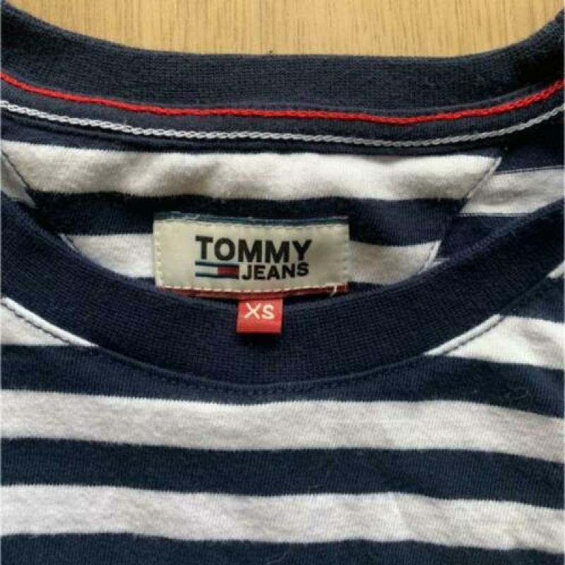 T-shirt Tommy Jeans Hilfiger maat XS nieuw blauw wit streep