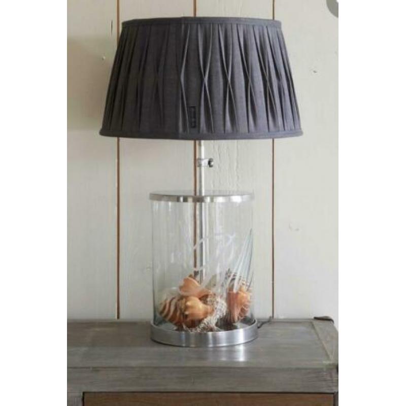 Riviera maison glass display lamp met RM kap