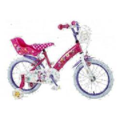 Minnie Mouse Meisjesfiets 16 inch met 2 Handremmen- Volare