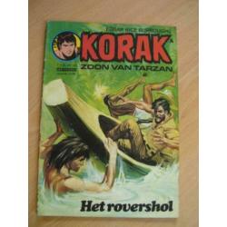 Korak, de zoon van Tarzan, 9 comics jaren 70. In goede staat