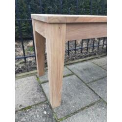 Teak houten bank, tennis bank, kloosterbank, eettafel bank