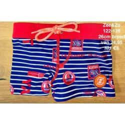 Zwembroek, short, UV-werend shirt 122-128 Zee&Zo NIEUW