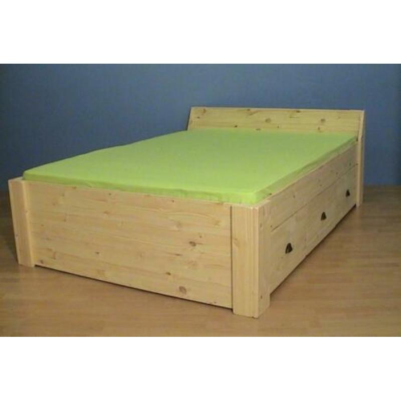 2p bed JACQUELINE met laden 120x190 t/m 180x220cm