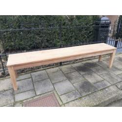 Teak houten bank, tennis bank, kloosterbank, eettafel bank