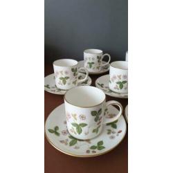 Wedgwood Wild Strawberry koffiekopjes