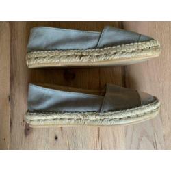 Espadrilles | Macarena | grijs | maat 39 | suede