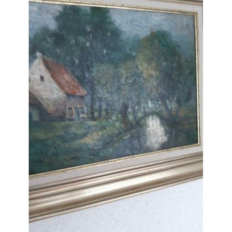 Te koop antieke schilderij meer dan 70jaar oud