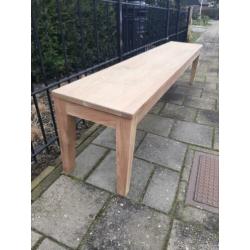 Teak houten bank, tennis bank, kloosterbank, eettafel bank