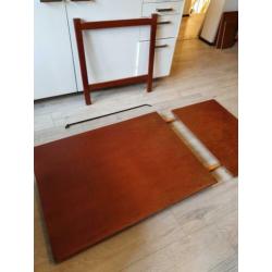 Poul Cadovius tafel met verlengstuk voor wandsysteem