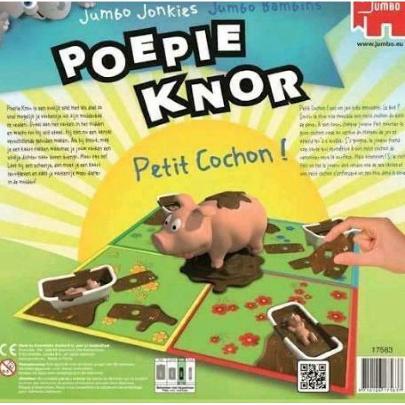 Jumbo spel. Poepie knor. Zgan