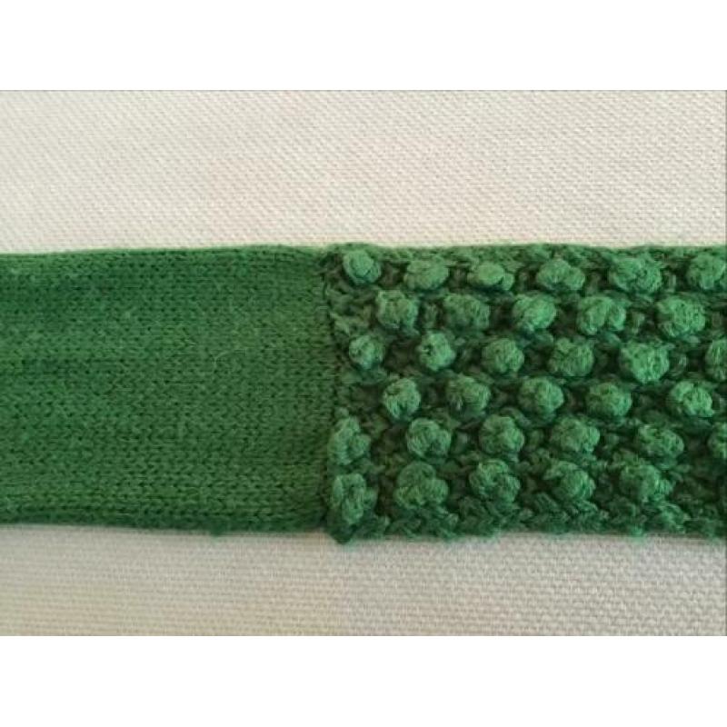 shawl sjaaltje smal lang groen