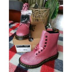 Nieuwe dr martens roze glitter maat 37