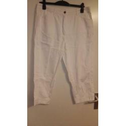 Witte Gerry Weber driekwart broek Mt 44 ZGAN! 100% katoen. S