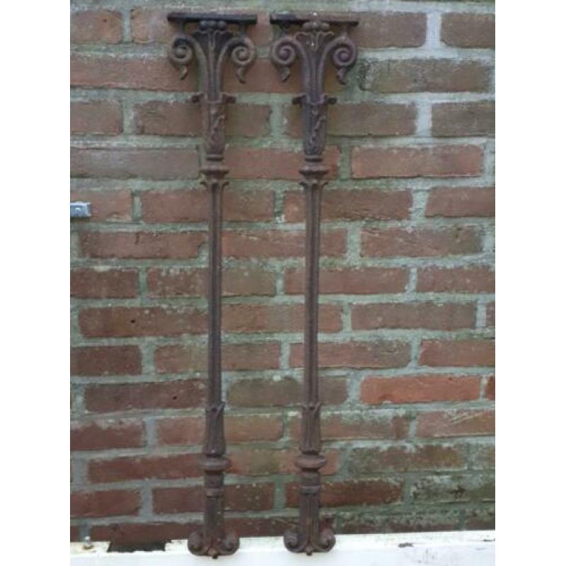 Antiek trapspijl spijl balustrade ornament gietijzer