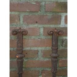 Antiek trapspijl spijl balustrade ornament gietijzer