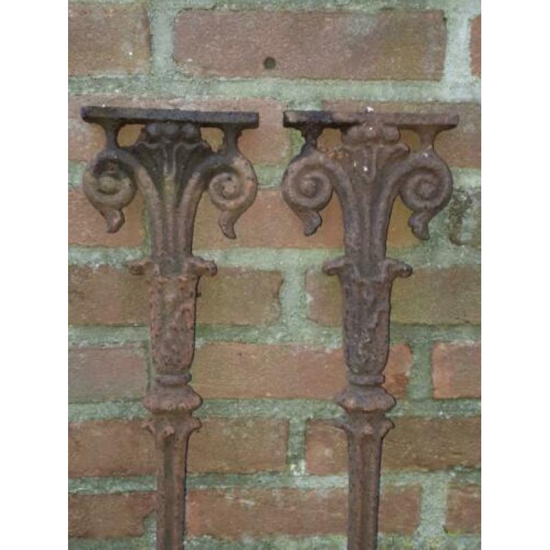 Antiek trapspijl spijl balustrade ornament gietijzer