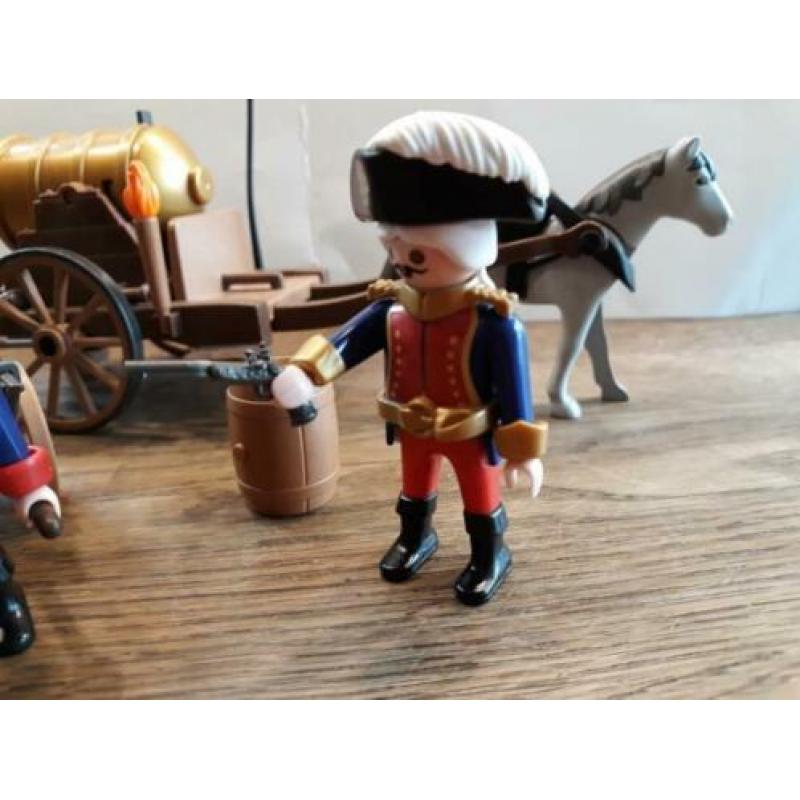 Playmobil paardenkar met kanon setnr . 3111