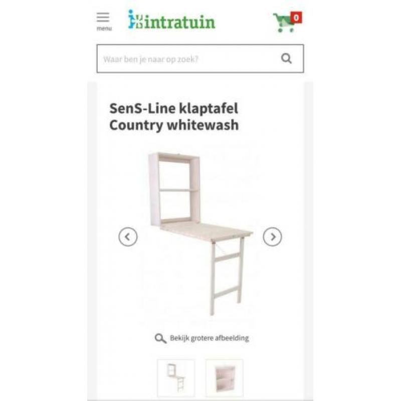 Country uitklaptafel