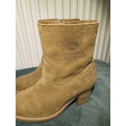 Shabbies suede enkellaarsjes fred de la bretoniere 37