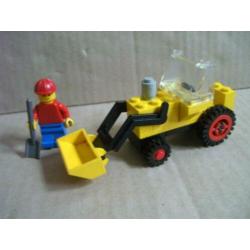 Lego set 625, tractor met voorlader, met bouwboekje