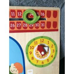 Houten kalender bord