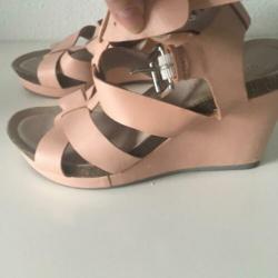 Oud roze leren sandalen van Scenario *nieuw*