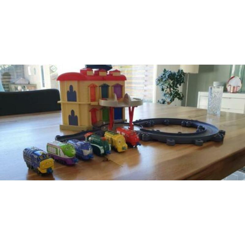 Chuggington huisje incl 6 treinen.