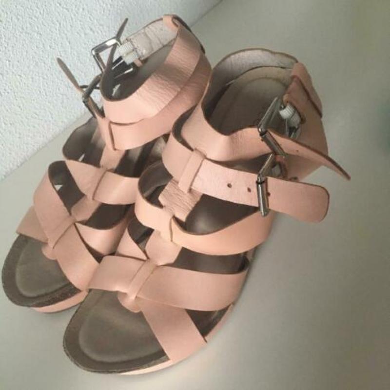 Oud roze leren sandalen van Scenario *nieuw*