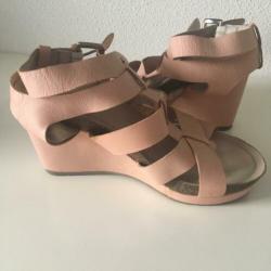 Oud roze leren sandalen van Scenario *nieuw*