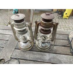 Feuerhand 276 stormlamp petroleum lamp 2 x 2 identieke