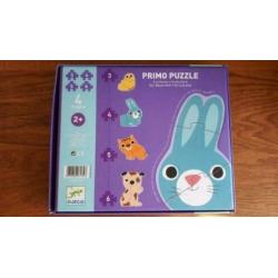 Leuke Djeco dieren puzzels 3, 4, 5 en 6 stukjes 2+