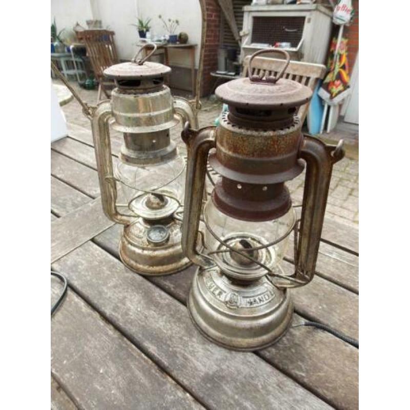 Feuerhand 276 stormlamp petroleum lamp 2 x 2 identieke