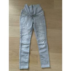 Prenatal denim zwangerschapsbroek maat 28 grijs