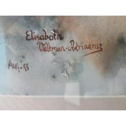 Aquarel Elisabeth Veltman 1993