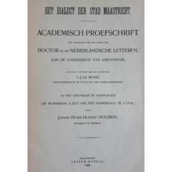 Het dialect der stad Maastricht. Zeldzaam boek uit 1905.