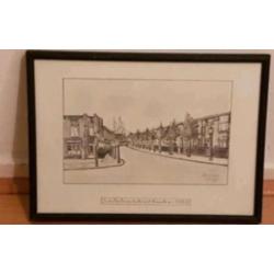 Orig. tekening schoterboschstraat Haarlem 1930 Wennemar.