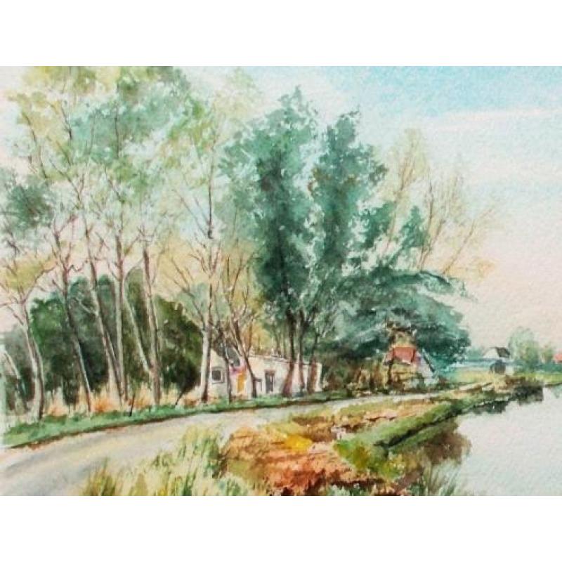 Aquarel gemaakt door Wim Kern van Friesland