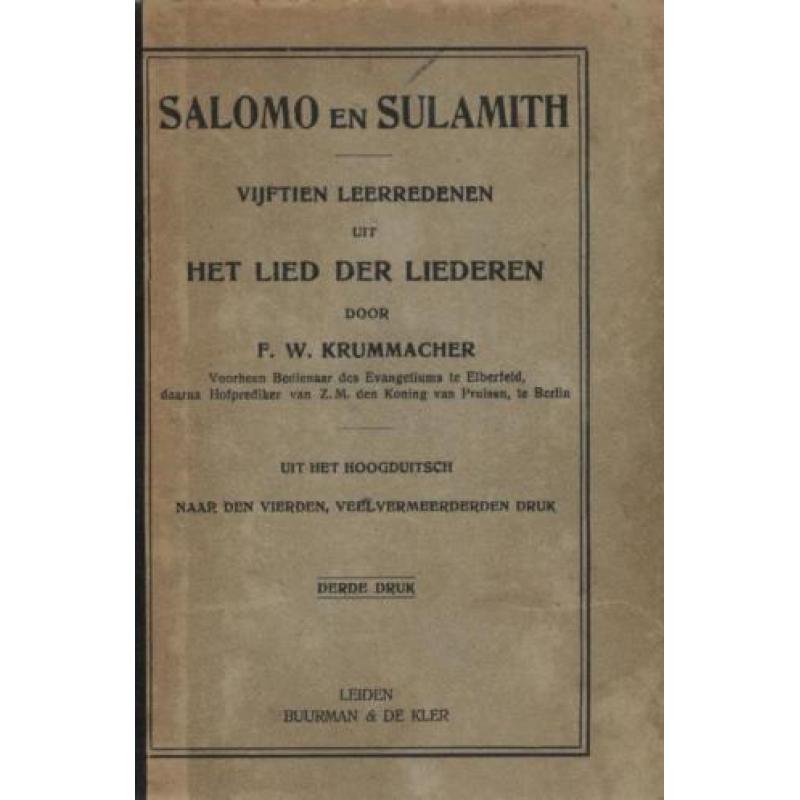 F.W.Krummacher - Salomo en Sulamith