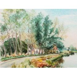 Aquarel gemaakt door Wim Kern van Friesland