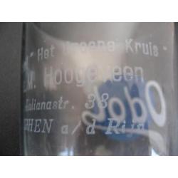 Antiek ODOL reclameglas jaren 30