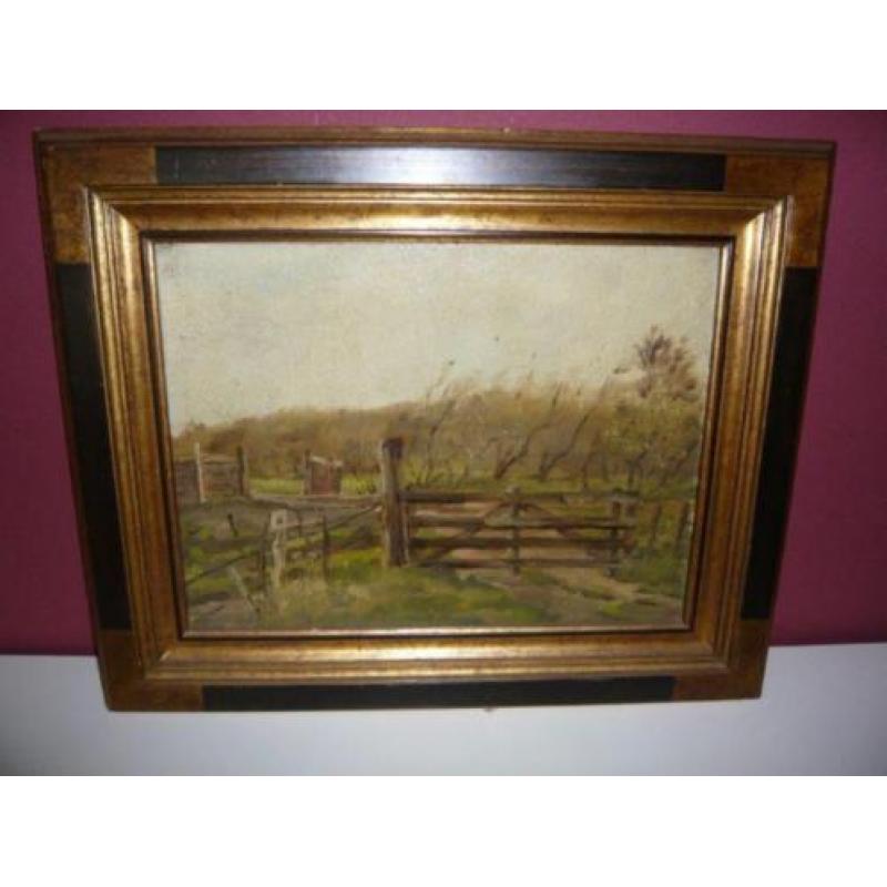 Ton Pape schilderij duinlandschap uit 1942 afm 53x43cm