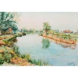 Aquarel gemaakt door Wim Kern van Friesland